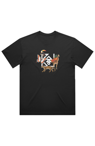 Bal Tropical Black  Box Tee